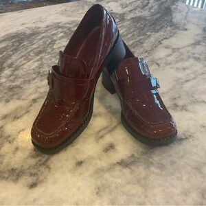 Leather Franco Sarto loafers.